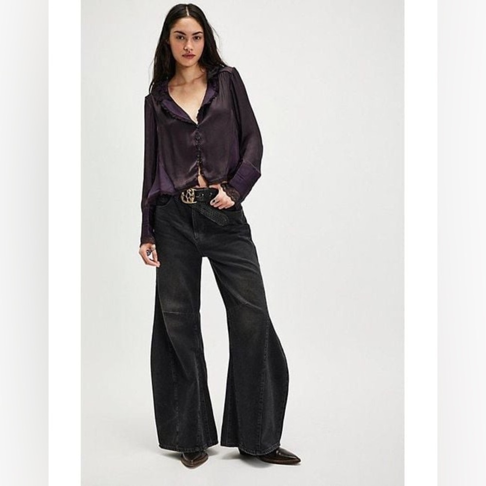 Free People Elsa Silky Bed Jacket - Picture 4 of 8